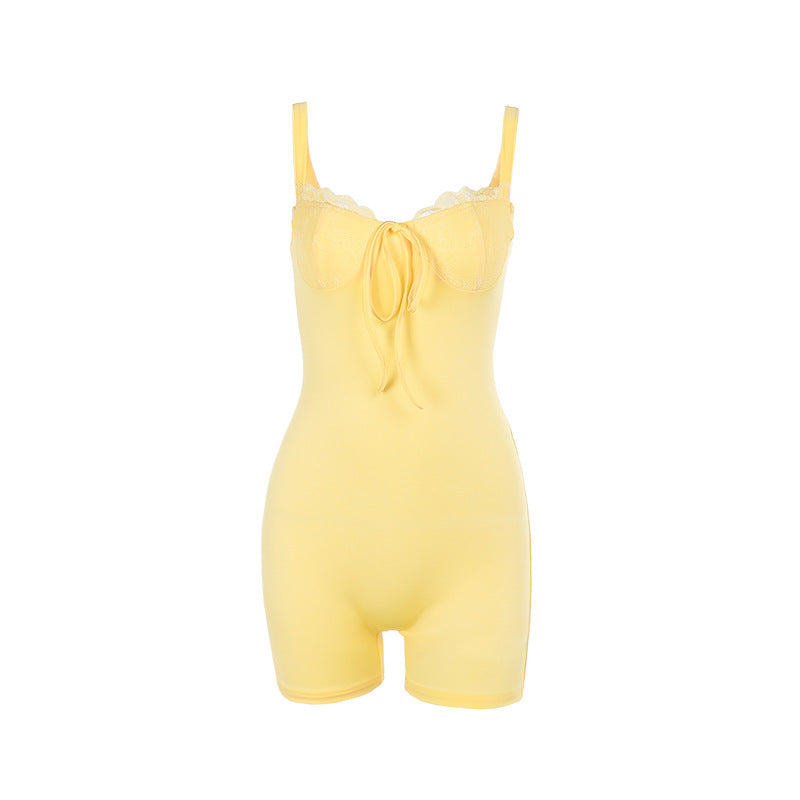 Women Elegant Bodysuit with Lace Accents StylebySassy