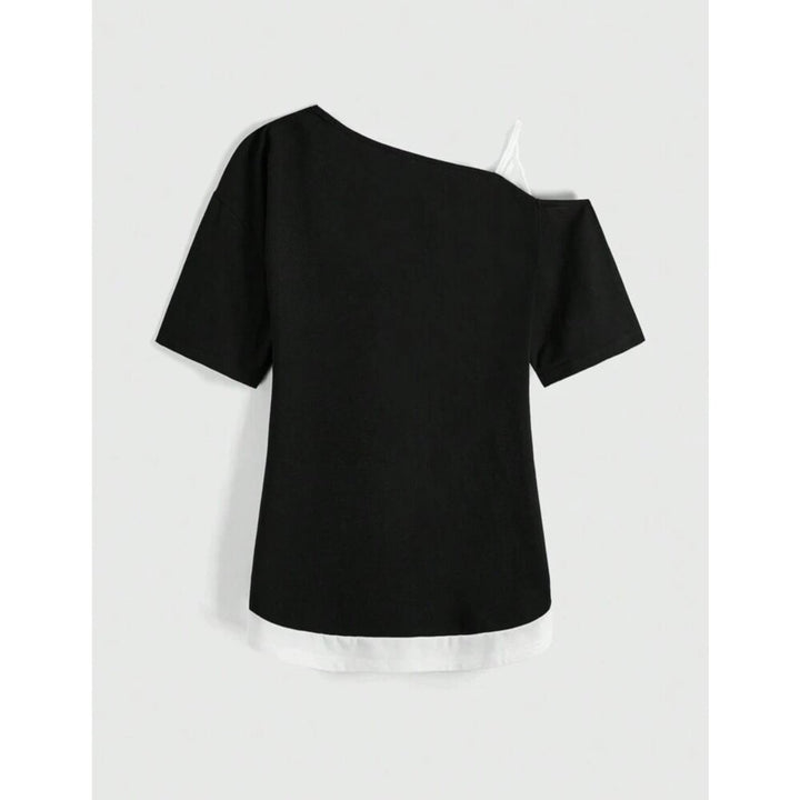 Women’s creative T-shirt with asymmetric design StylebySassy
