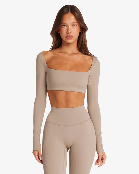 Women's Sporty Long Sleeve Crop Top StylebySassy