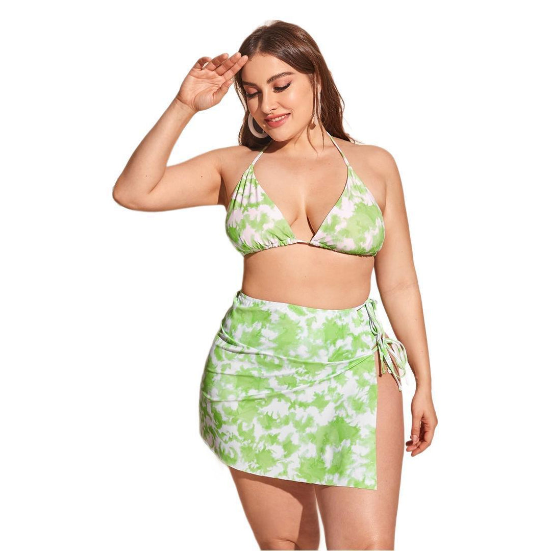 Women's Triangle Bikini with High Waist and Fashionable Gradient StylebySassy