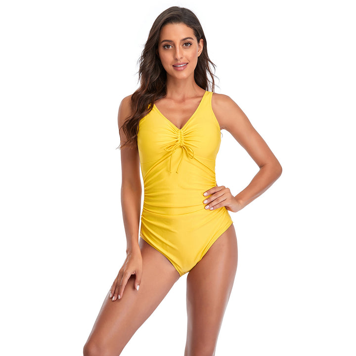 Women's One-Piece Swimsuit with Refined Ruffle Details and Elastic Design StylebySassy