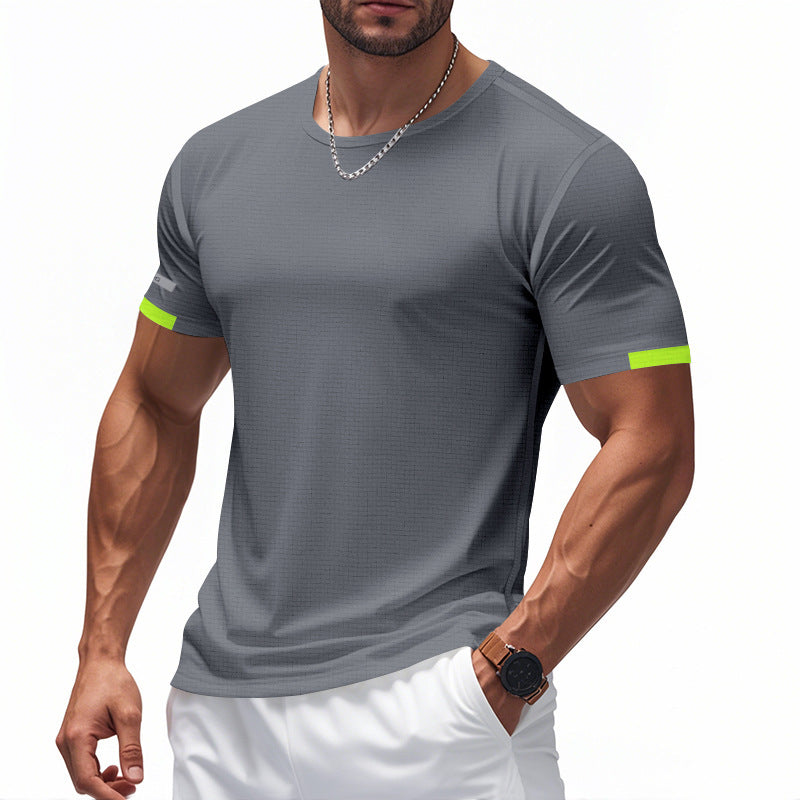Men's functional T-shirt with breathable design and reflective details StylebySassy