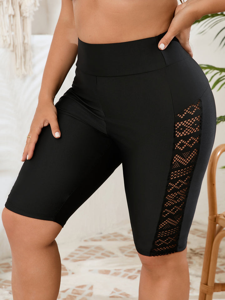 Ladies' Sporty Cycling Shorts with Trendy Lace Detail StylebySassy