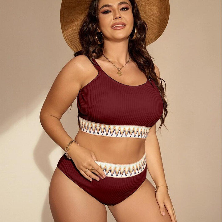 Women’s Sporty Bikini Set with High Waist and Elastic Band StylebySassy