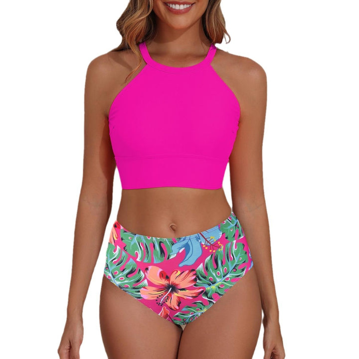 Women's Sporty Bikini Set with High-Cut Bottom and Modern Back StylebySassy