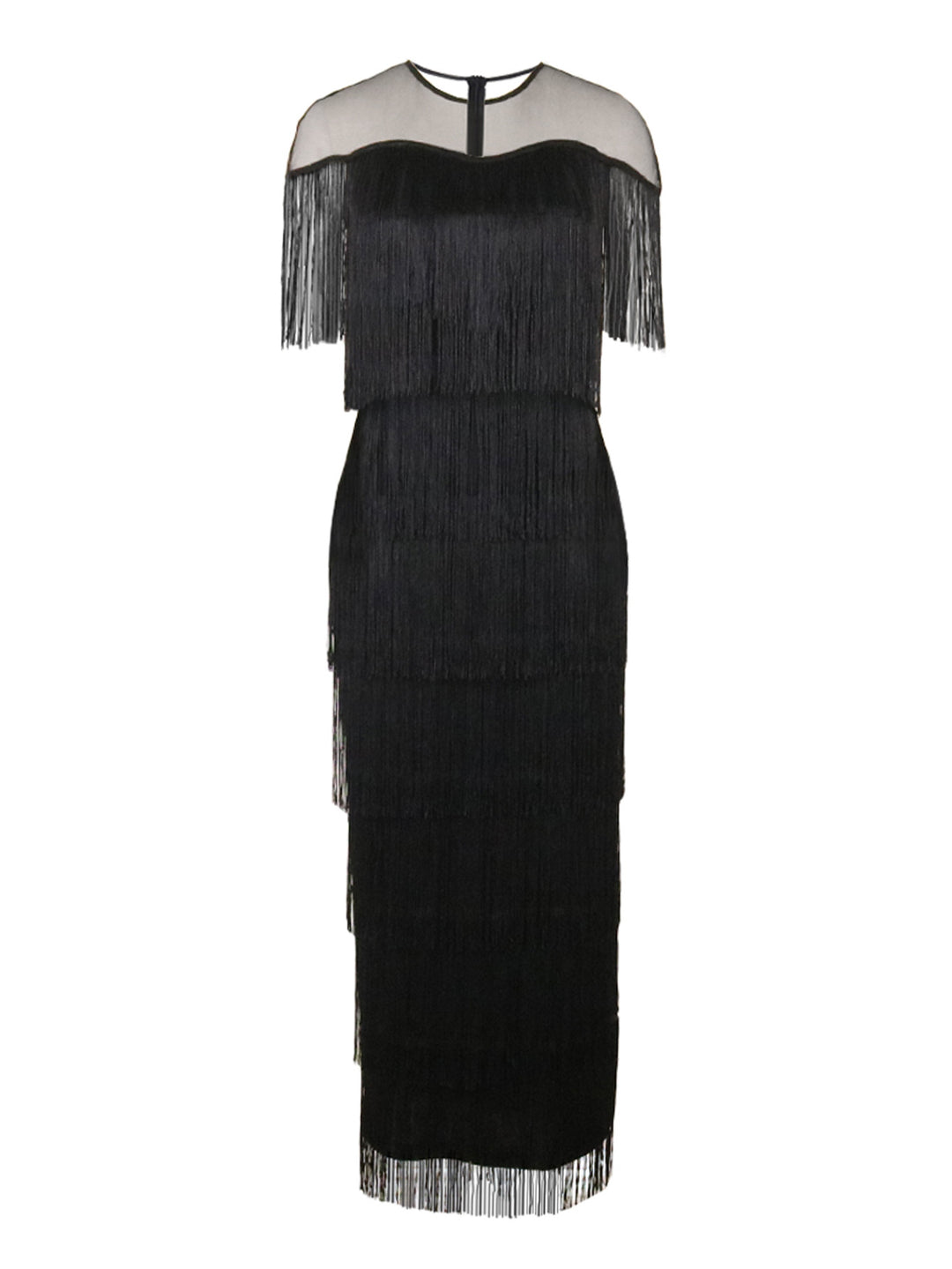 Women's Maxi Dress with Fringes StylebySassy