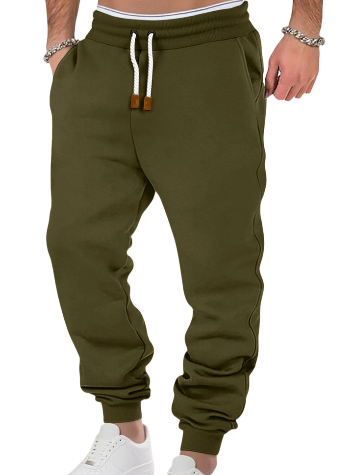 Men's comfortable jogging pants made of high-quality cotton blend with elastic waistband, drawstring, and cuffs StylebySassy