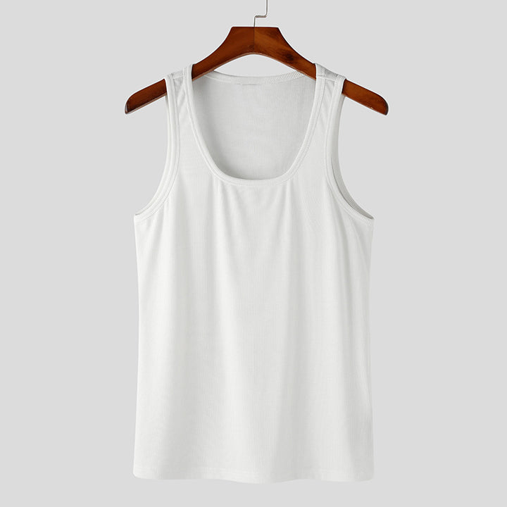 Women's classic cotton ribbed undershirt with round neckline StylebySassy