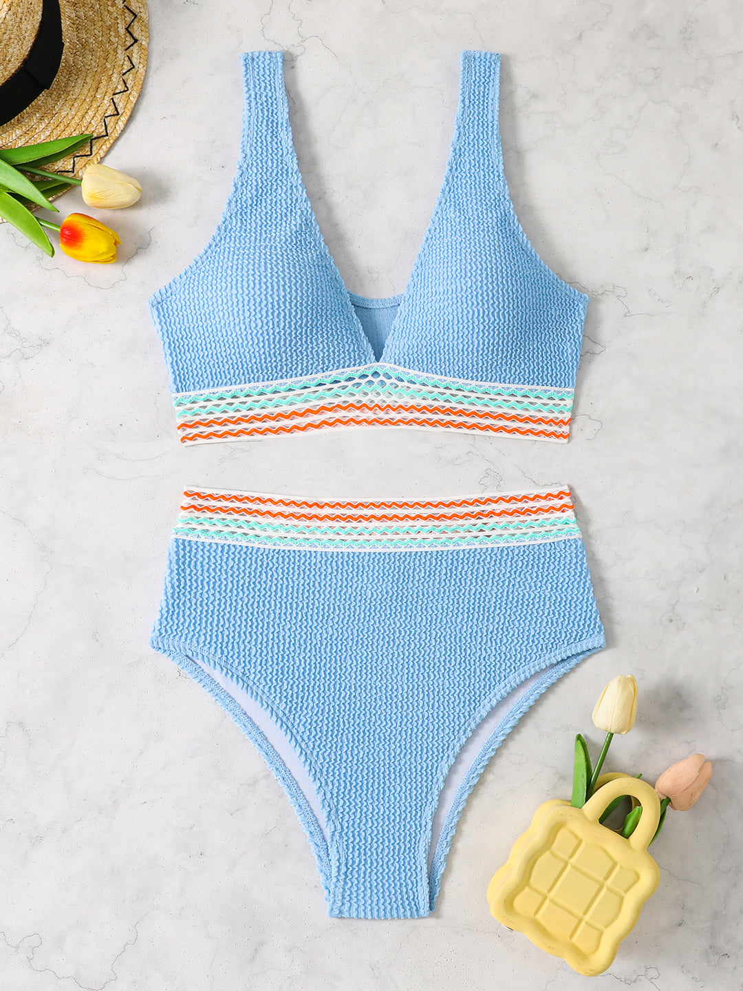 Women's High-Cut Designer Jumpsuit with Pattern Elements StylebySassy