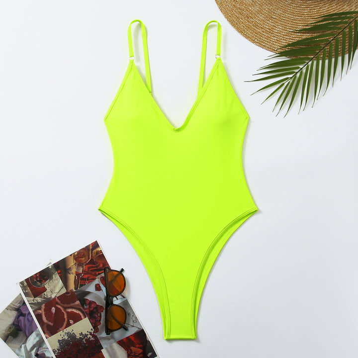 Women High-Cut One-Piece Swimsuit StylebySassy