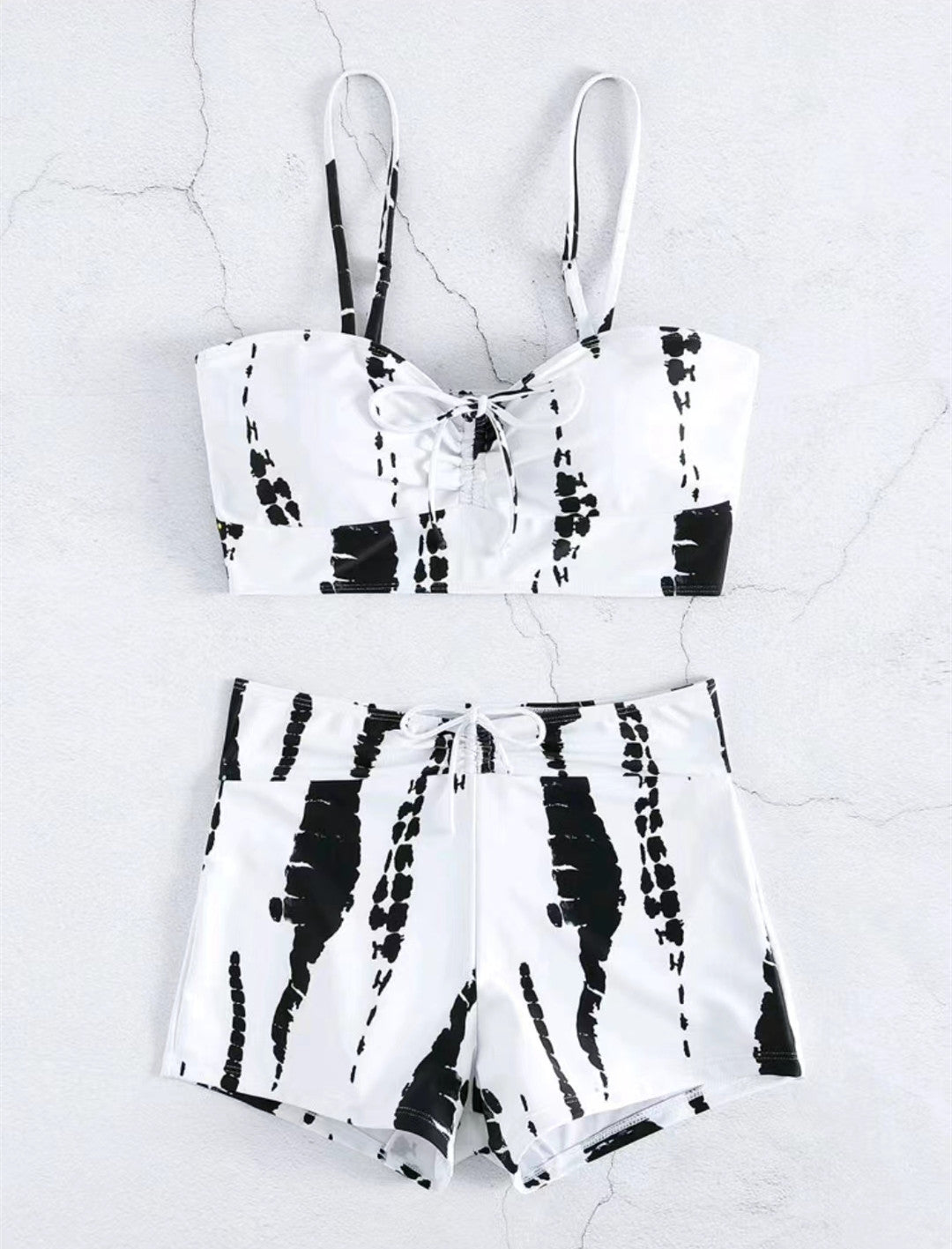 Women Two-Piece Swimwear Set with Playful Knot Design StylebySassy