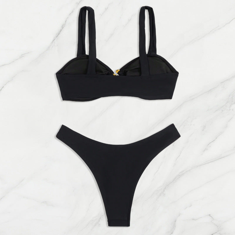 Ladies Bikini with elegant gold details StylebySassy