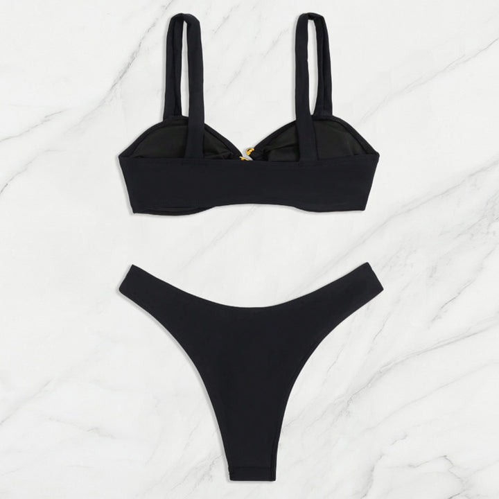 Ladies Bikini with elegant gold details StylebySassy