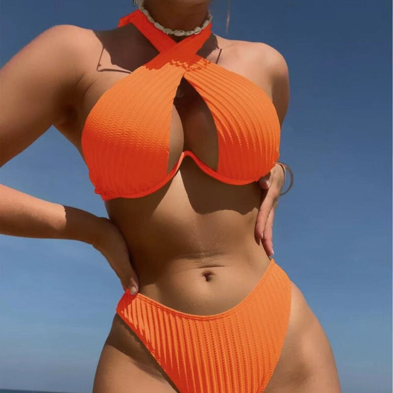Women’s Designer Bikini with Crossed Top StylebySassy