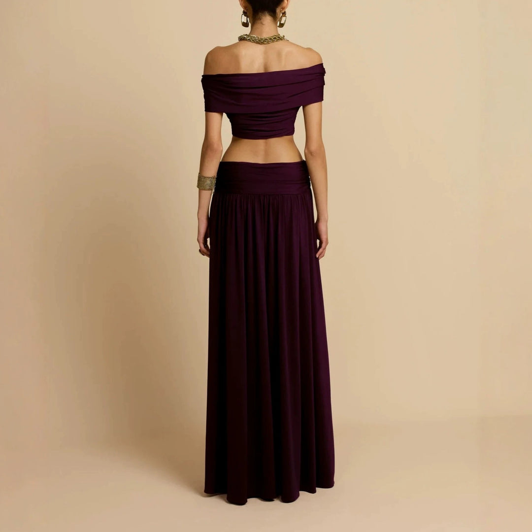 Women Elegant Maxi Dress with Innovative Knotted Design StylebySassy