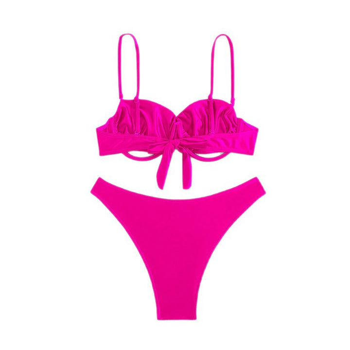 Women's bikini set with elegant underwire top and high leg cut StylebySassy