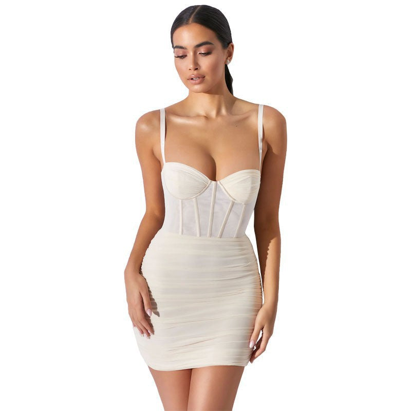 Ladies Tailored Minidress with Corset Design StylebySassy