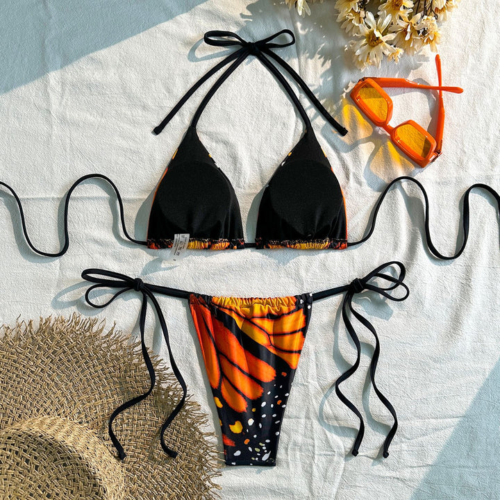 Women's Triangle Bikini with sophisticated tying details StylebySassy