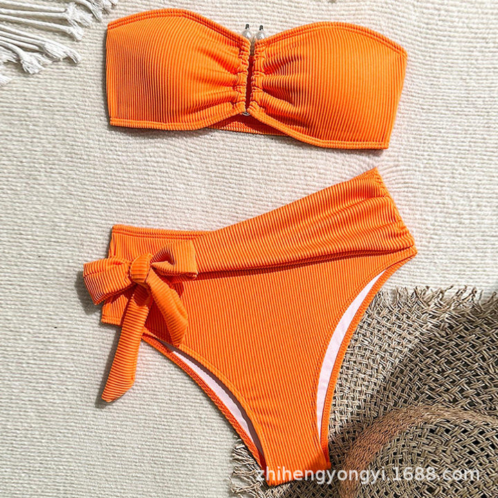 Women's Bandeau Bikini with Modern Wrap Waist StylebySassy