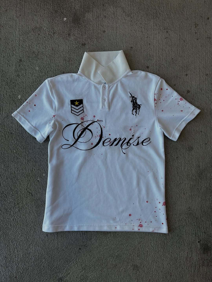 Ladies Polo T-Shirt with stylish lettering StylebySassy