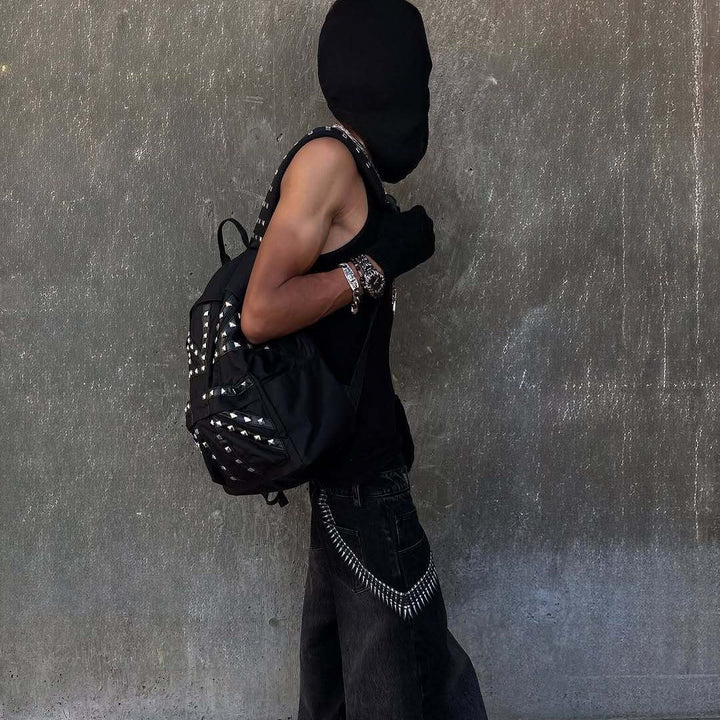 Women Stylish Backpack with Stud Design StylebySassy
