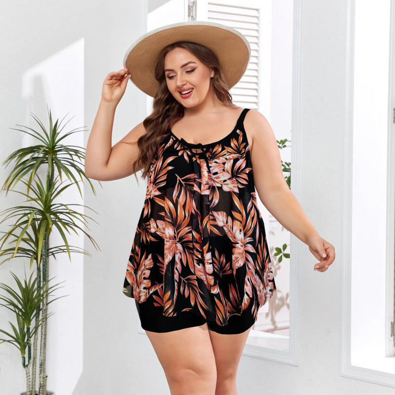 Women’s beach dress with floral design and elastic waistband StylebySassy