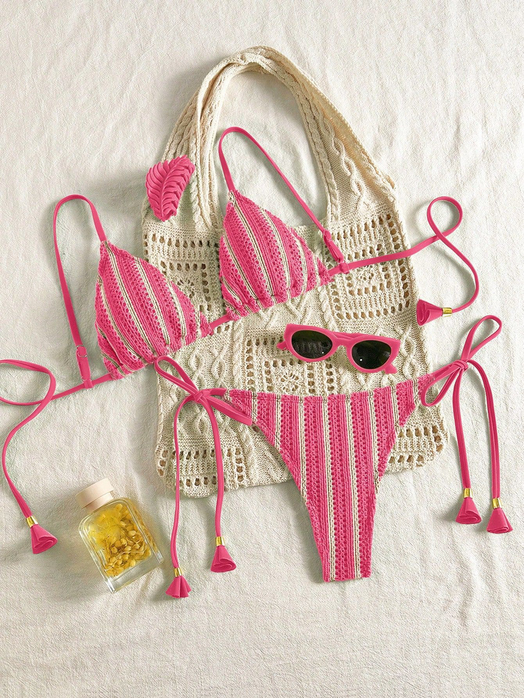 Women Strappy Bikini Set with Adjustable Straps StylebySassy