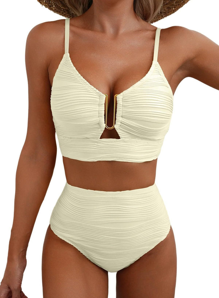 Ladies High-Cut Bikini with Ruffles StylebySassy