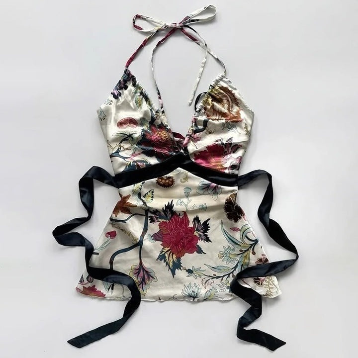 Women Playful Dress with Floral Print and Tailored Cut StylebySassy