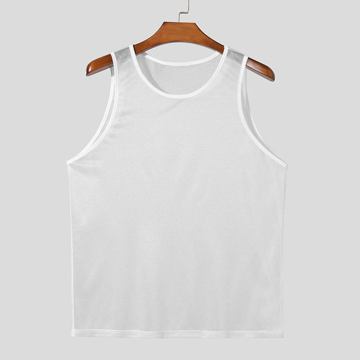 Men's breathable sleeveless functional shirt with moisture-wicking microfiber StylebySassy