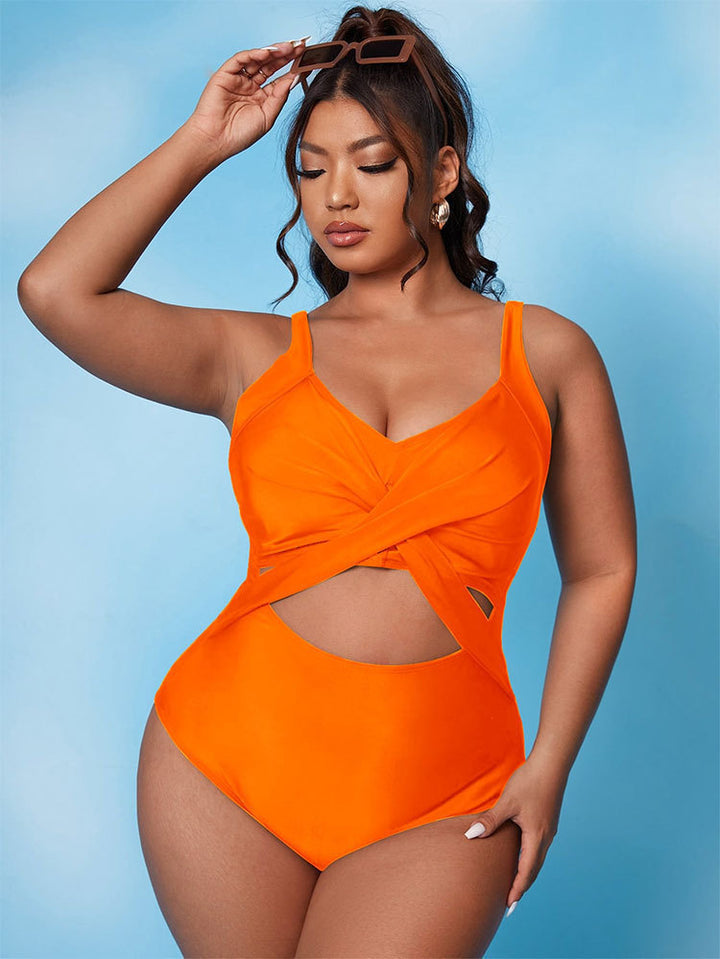 Women's One-Piece Swimsuit with Innovative Cut-Out Design StylebySassy