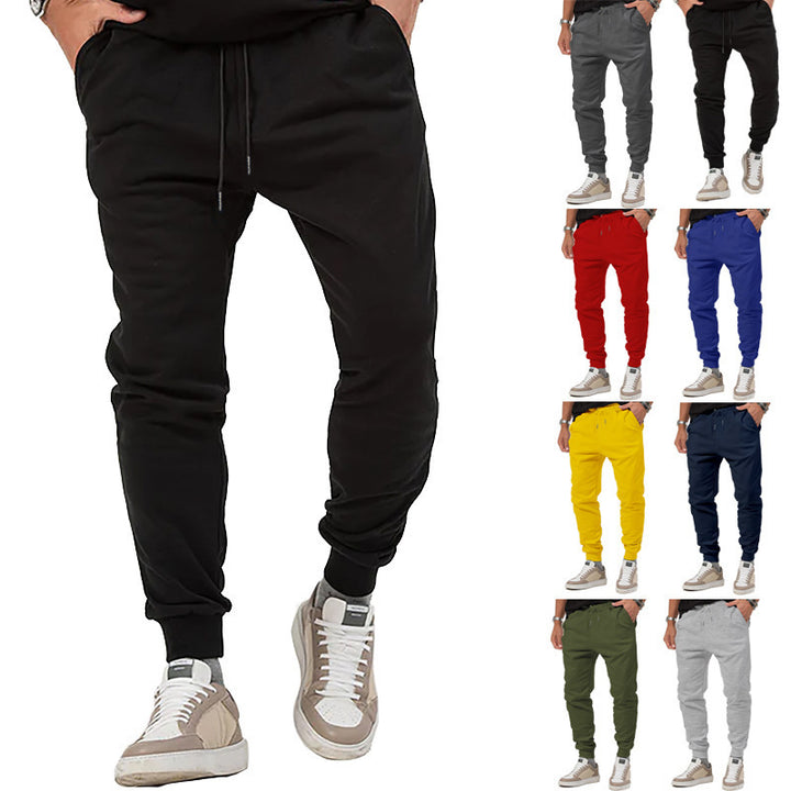 Men's jersey sweatpants in a tapered cut with concealed drawstring and shape-stable ankle cuffs StylebySassy