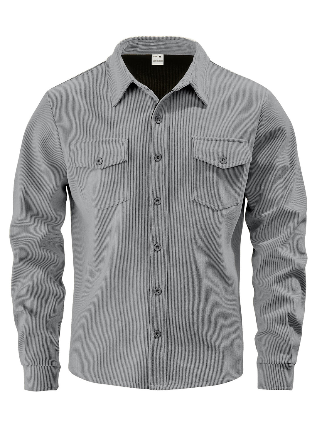 Men's cord jacket in the classic work jacket style with snap buttons and chest pockets StylebySassy