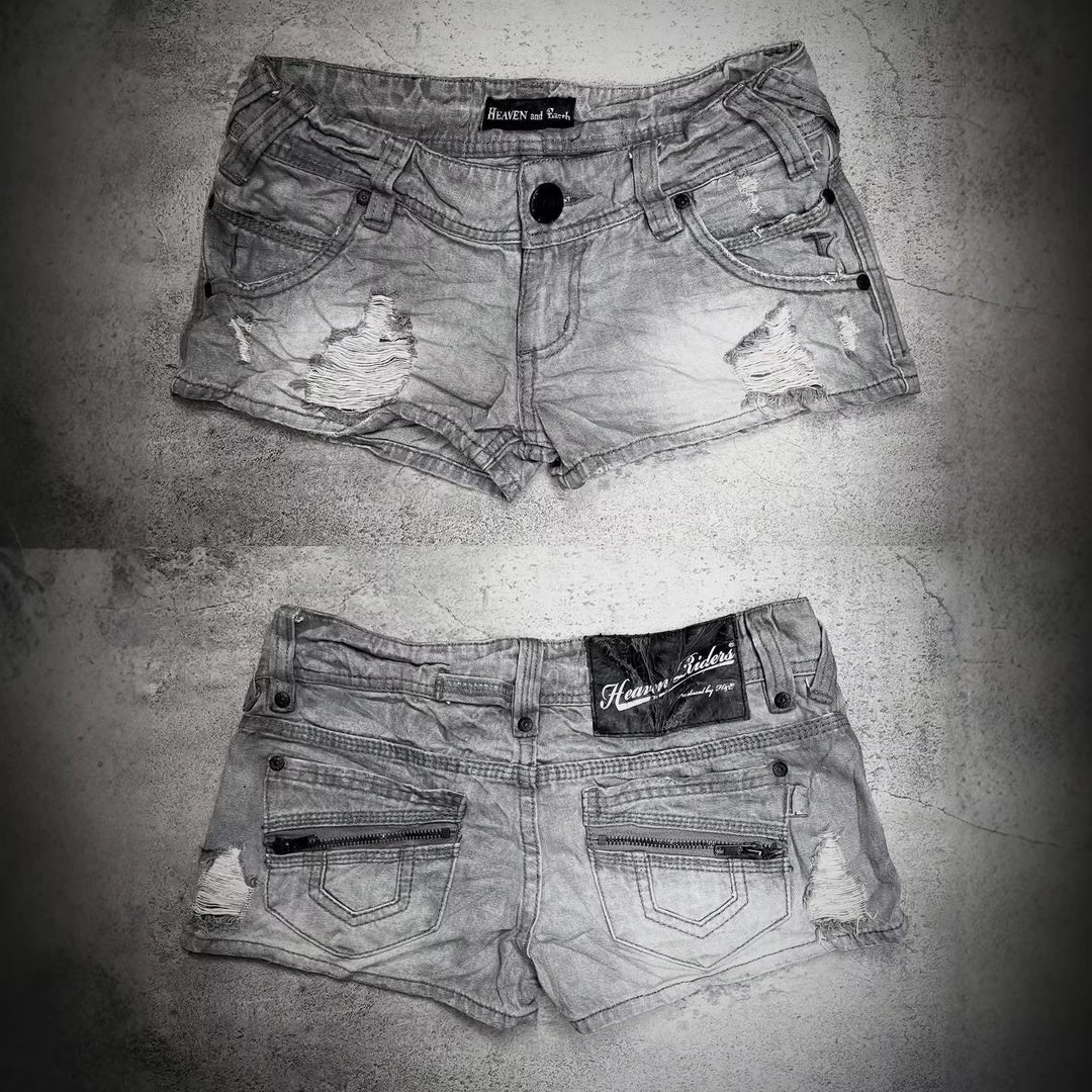 Ladies trendy Jeans Shorts with distressed details StylebySassy