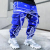 Men's Nan Bandana Cargo Jogging Pants with Drawstring and Elastic Cuffs StylebySassy