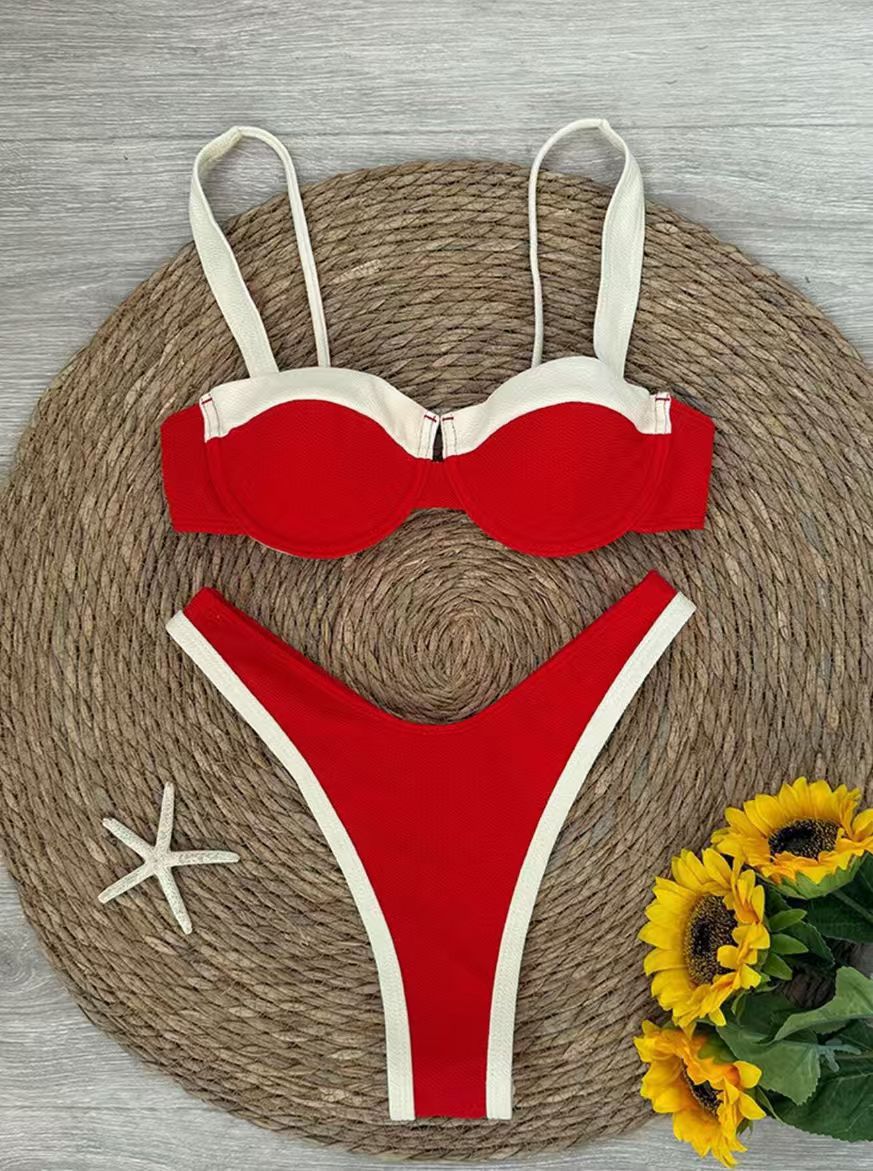 Women's Push-Up Bikini with Contrasting Accents StylebySassy