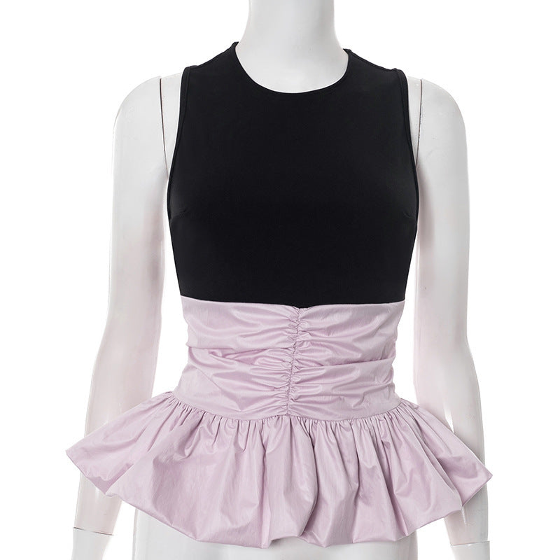 Women's Trendy Ruffle Top with Shaping Design StylebySassy