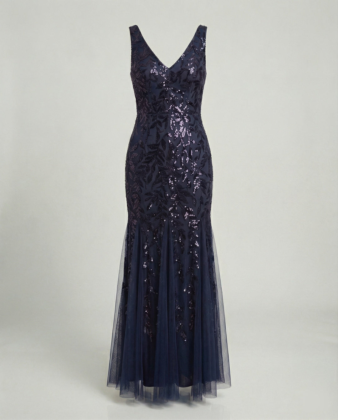 Women's Evening Dress Tulle Sequins
