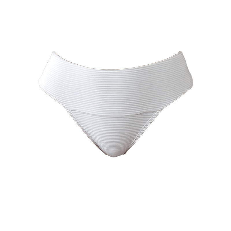 Ladies High-Cut Bikini Bottom with Textured Fabric StylebySassy