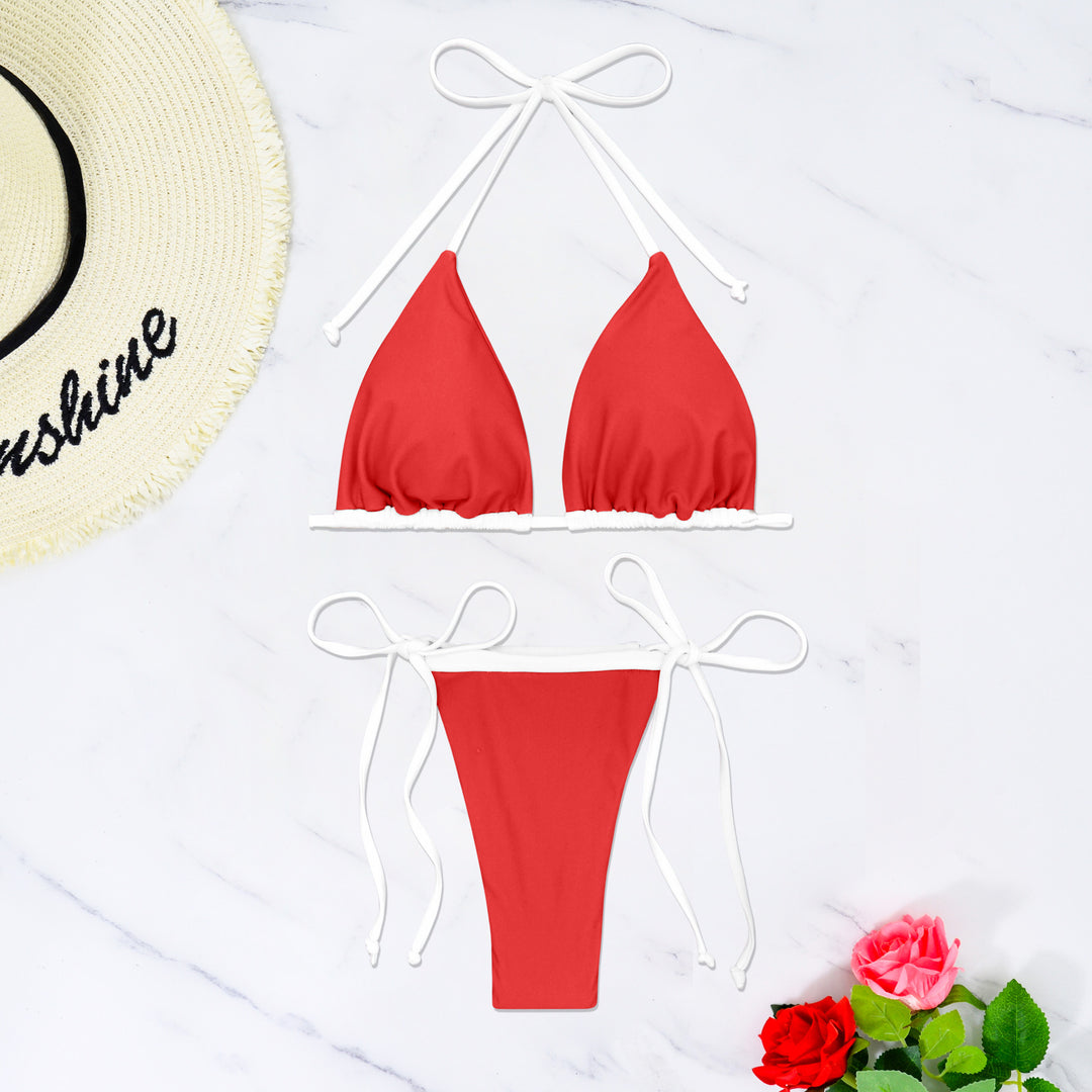Women's triangle bikini with adjustable ties StylebySassy