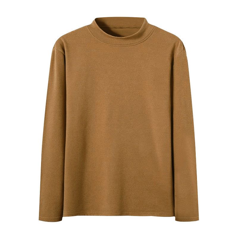 Men's body-hugging fine knit sweater with a tight round neckline StylebySassy