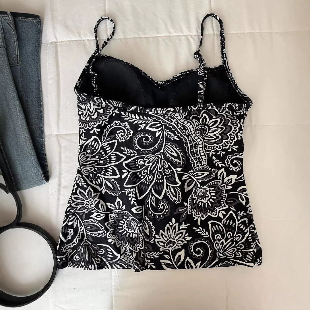 Women's Blouse Top with Floral Patterns StylebySassy
