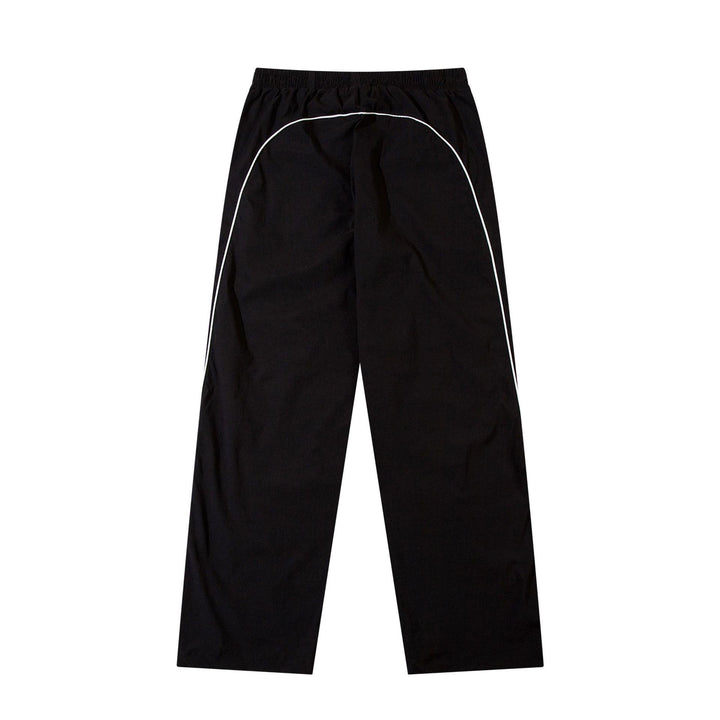 Men's sporty jogging pants with elastic waistband, side contrast piping, and straight cut StylebySassy
