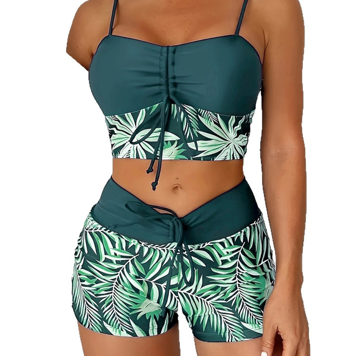 Women's Crop Top Bikini with Short StylebySassy