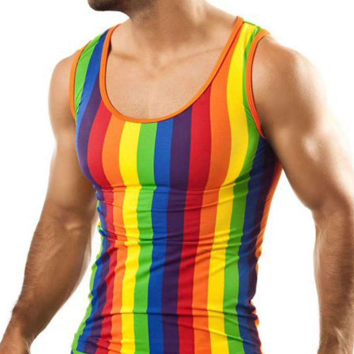 Men's tight-fitting underwear set with tank top and shaping boxer briefs made of stretch jersey StylebySassy