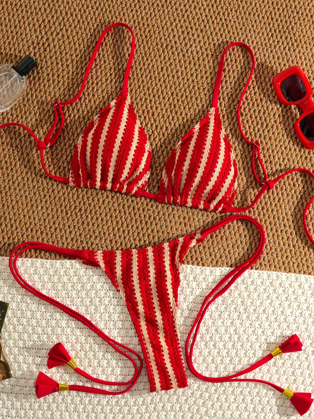 Women Strappy Bikini Set with Adjustable Straps StylebySassy