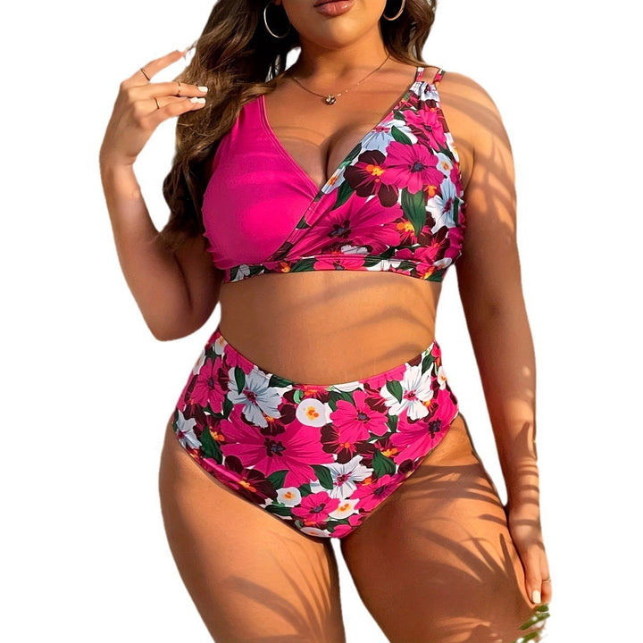 Women High-Cut Floral Bikini Set with Wrap Top StylebySassy