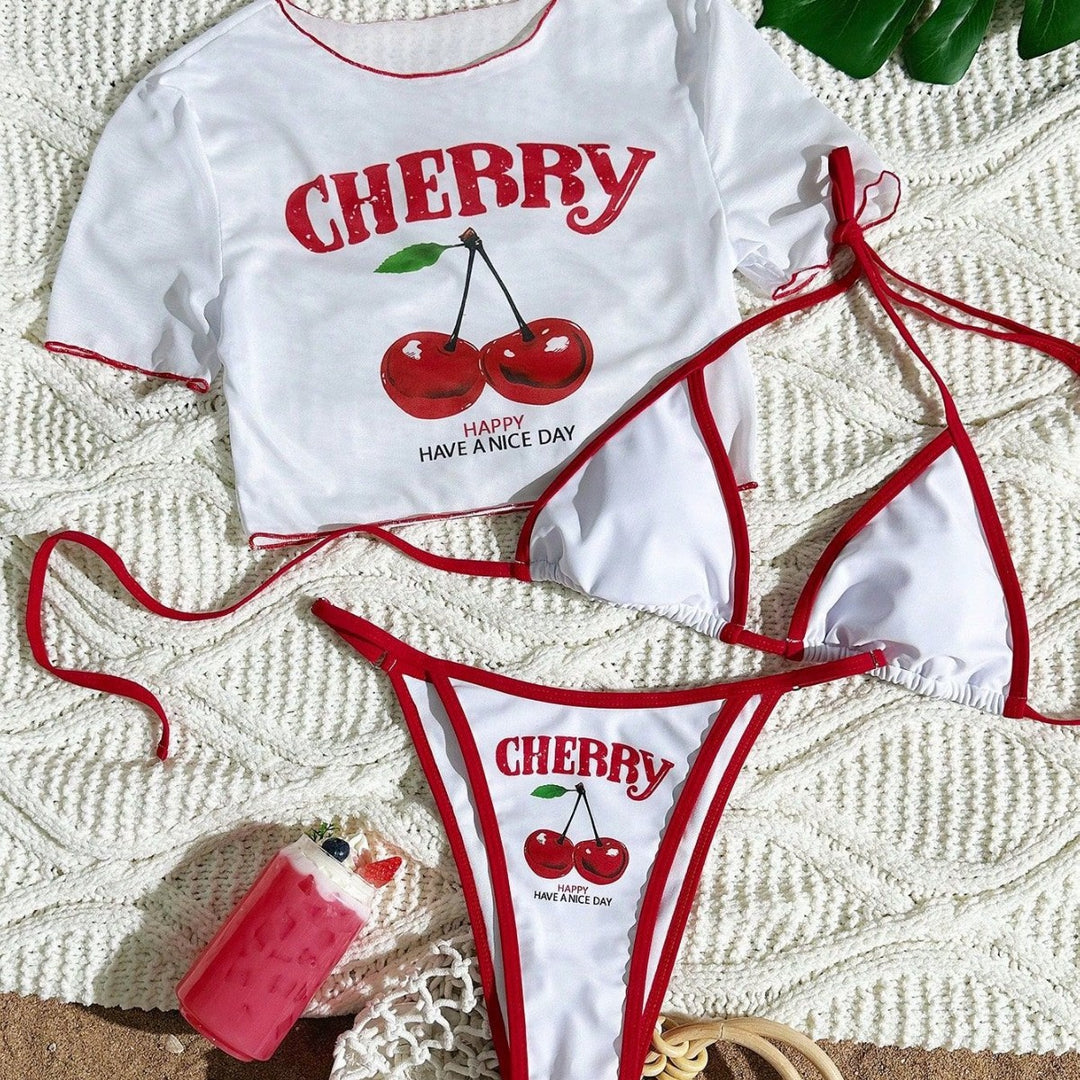 Women's Sporty Bikini with Transparent Top StylebySassy