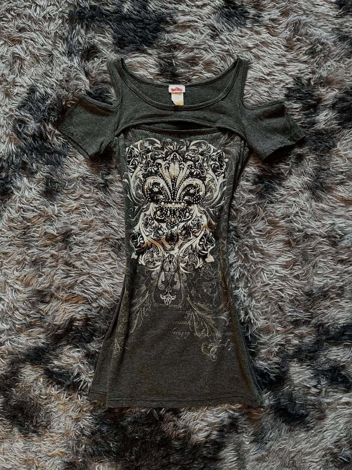 Women's Exposed Top with Floral Print StylebySassy