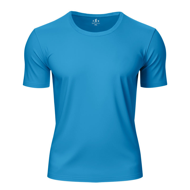 Men's lightweight short sleeve functional shirt with round neck, quick-drying stretch fabric and flat seams StylebySassy